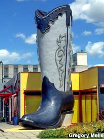 Giant boot.
