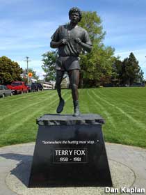Terry Fox statue.