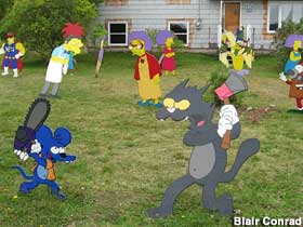 Simpsons cutouts.