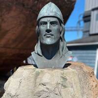 Head of Viking Leif Ericson
