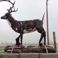 Whitetail Deer Made of Car Parts