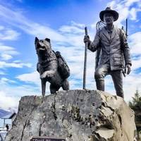 Mile Zero: Prospector and Dog Statue