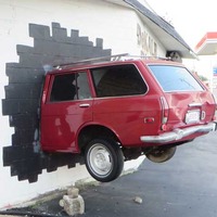 Jesus Car Crashed Into a Wall