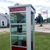 Working Outdoor Phone Booth