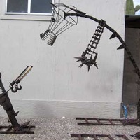 RV Park Metal Sculptures