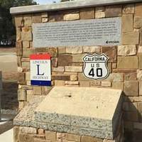 Monument: Slabs of US 40 and Lincoln Highway