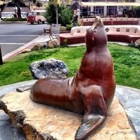 Statue of Old Ben, Hungry Sea Lion