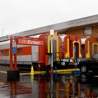 Fast Food Fake Train Station
