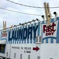 Laundromat with Giant Clothespins