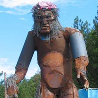 Surreal Bigfoot Sculpture