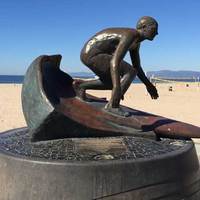 Surfing Lifeguard Statue