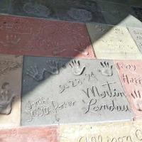 Vista Theatre Celeb Footprints and Hand Prints