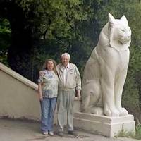 Cat Guardian Statues - Leo and Leona