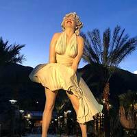 Giant Marilyn Monroe