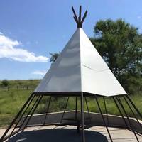 Teepee Shelters, Pony Express Statue