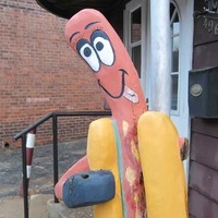 Diner Hot Dog Statue