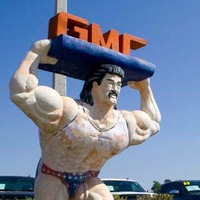 GMC Strong Man Statue