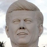 Ghostlike Head of Blank-Eyed JFK