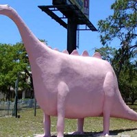 Pepto-Bismol Pink Dinosaur