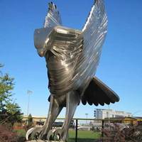 Steel Hawk Mascot Statue