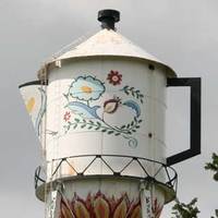 Coffee Pot and Cup Water Towers
