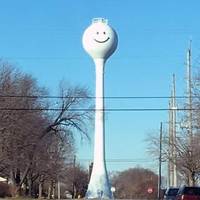 Smiley Face Water Tower