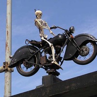 Ghost Rider - Skeleton on Motorcycle