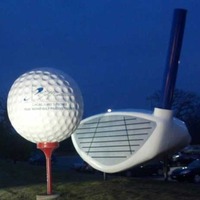 Giant Golf Ball and Club