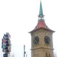 Giant Swiss Clock Tower
