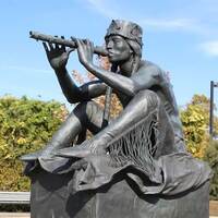 Native American Playing a Flute