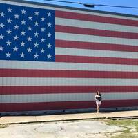 Giant American Flag Wall