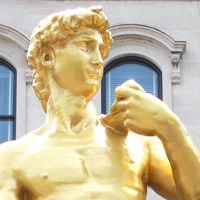 30-Foot-Tall Gold Statue of David