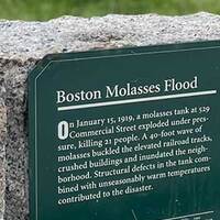 Great Molasses Flood of 1919 - Plaque