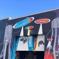 Sci-Fi Murals on Brewery Wall