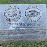 Graveside Monument to Mr. Jefferson Nickel