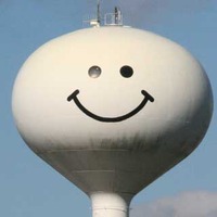 Smiley Face Water Tower