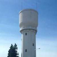 Crenelated Water Tower - Bunyan's Flashlight