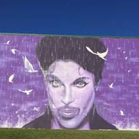 Giant Purple Face of Prince