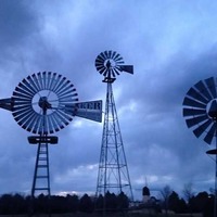 Outdoor Collection of Windmills