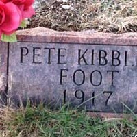 Grave of Pete Kibble's Foot