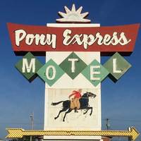 Pony Express Motel Sign