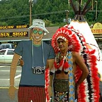 North Carolina --- Postcard Cherokee Indian Chief Henry Qualla Reservation 