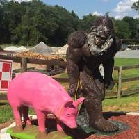 Pigfoot: Bigfoot Walking a Pig
