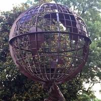 Metal Atlas Holds Giant Globe