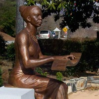 Wavy Keyboard Statue of Nina Simone