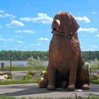 Statue of Lewis and Clark's Big Dog