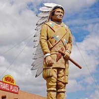 Navajo Travel Indian Statue