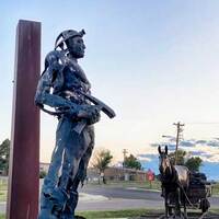 RoboCop Miner Statue