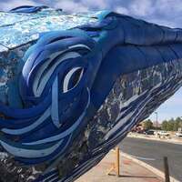 Ethyl, Giant Recycled Blue Whale