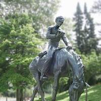 Lincoln, Reading on Horseback